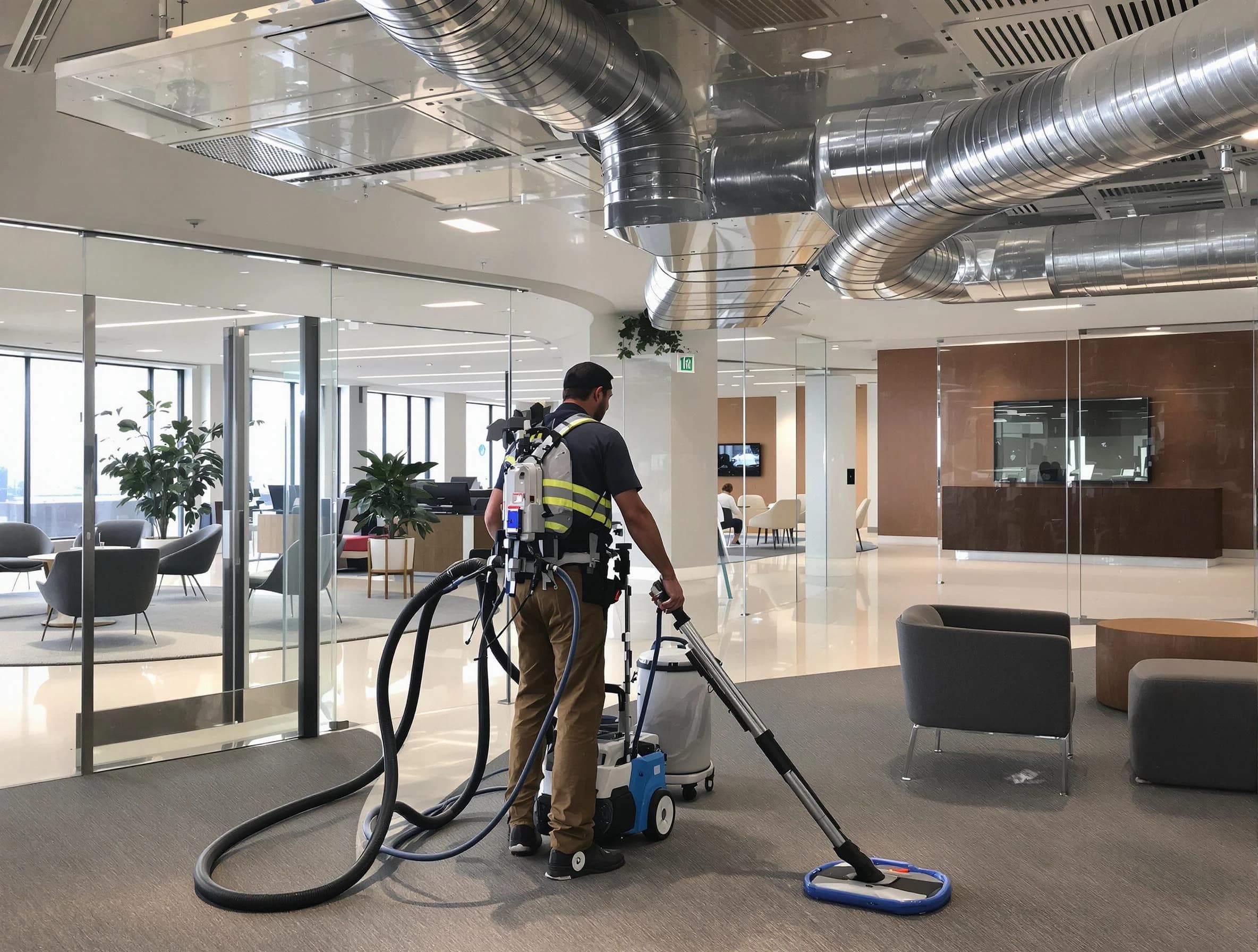 Commercial duct cleaning service by Draper Air Duct Cleaning in Draper