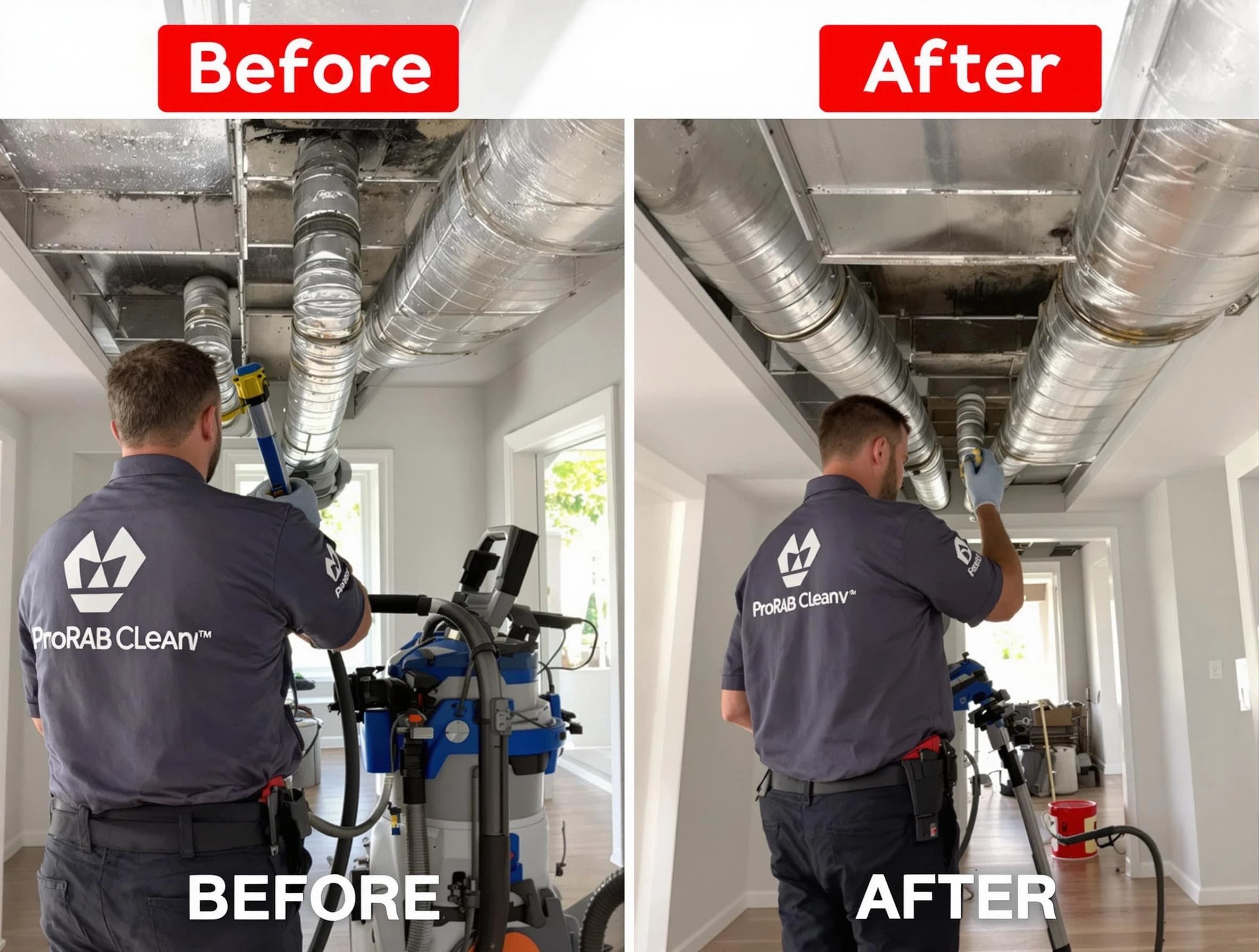 Draper Air Duct Cleaning expert performing thorough residential duct cleaning in a Draper home
