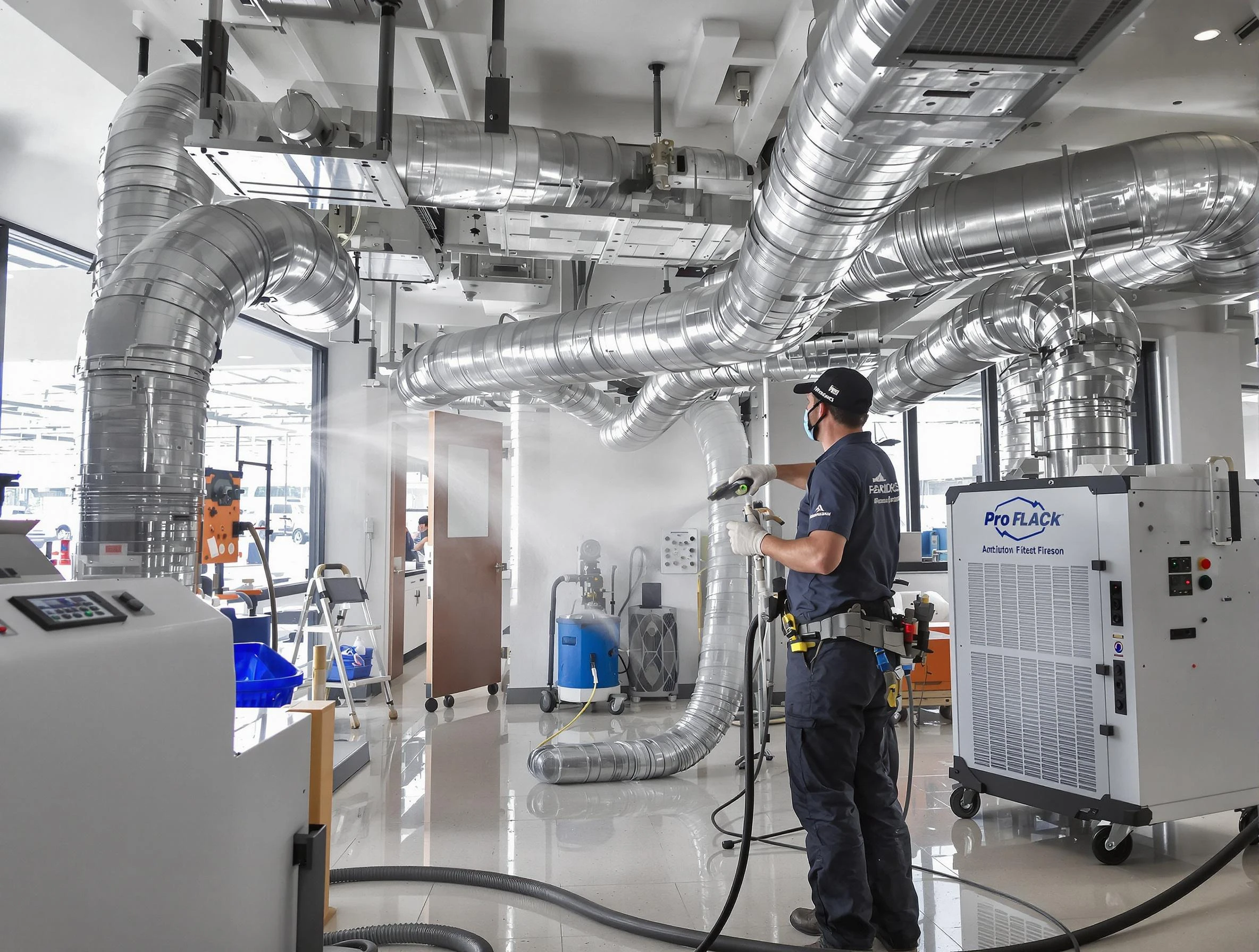 Negative Pressure Air Duct Cleaning in Draper