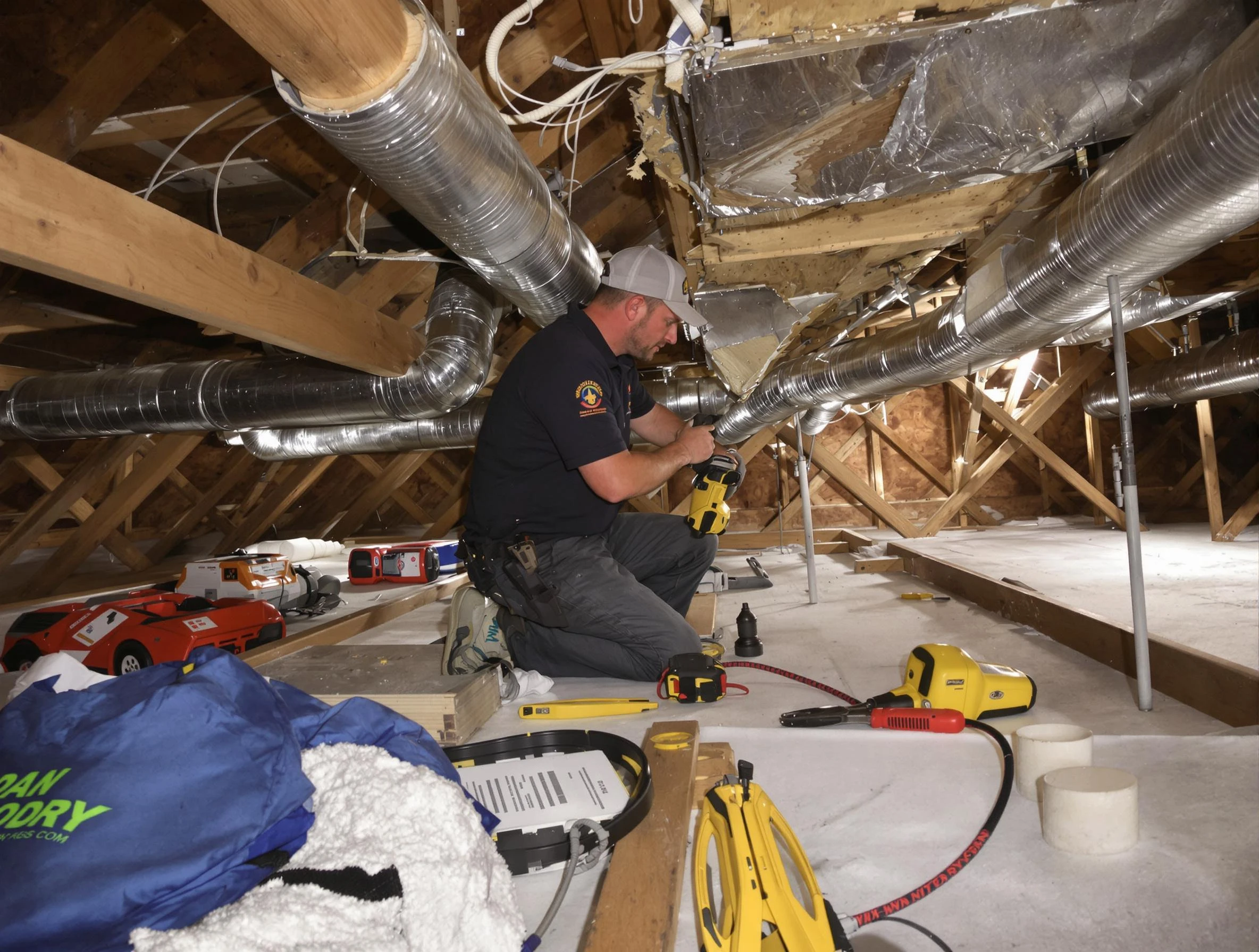 Professional air duct repair by Draper Air Duct Cleaning in Draper