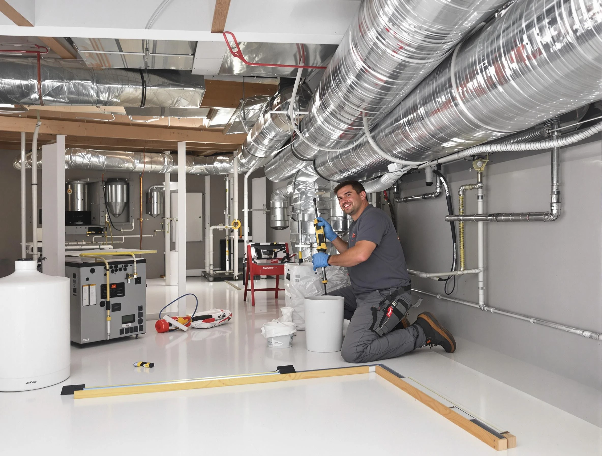 Professional duct sealing service by Draper Air Duct Cleaning in Draper