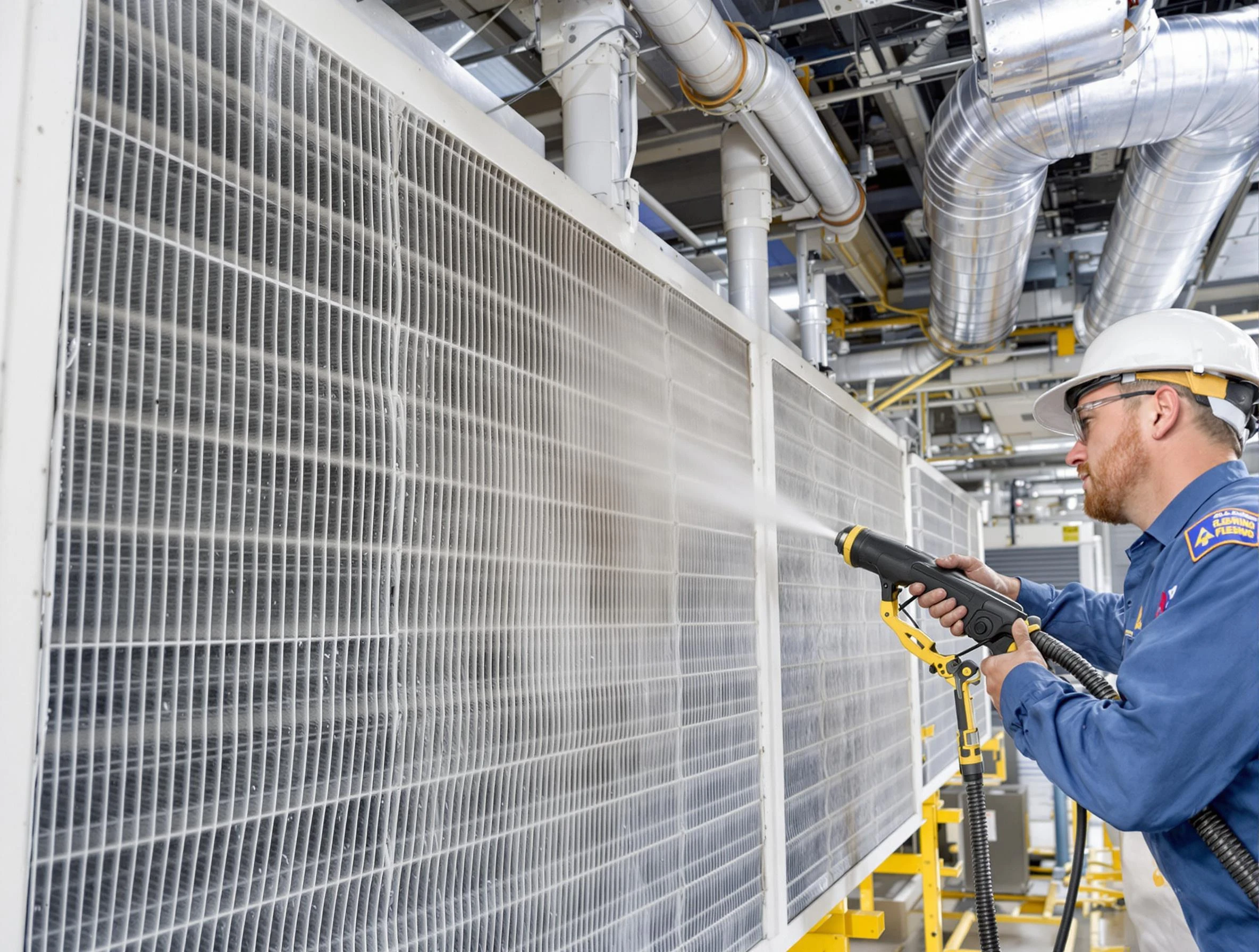 Professional commercial coil cleaning by Draper Air Duct Cleaning in Draper